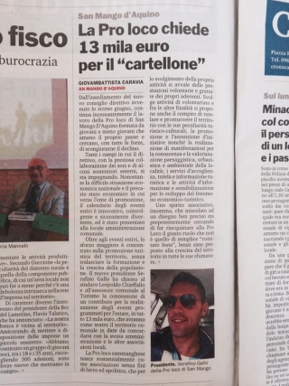 La Pro loco chiede 13 mila euro per il "cartellone"
