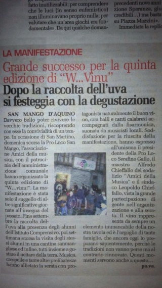 Grande successo per la quinta edizione de &quot;W....Vinu&quot;