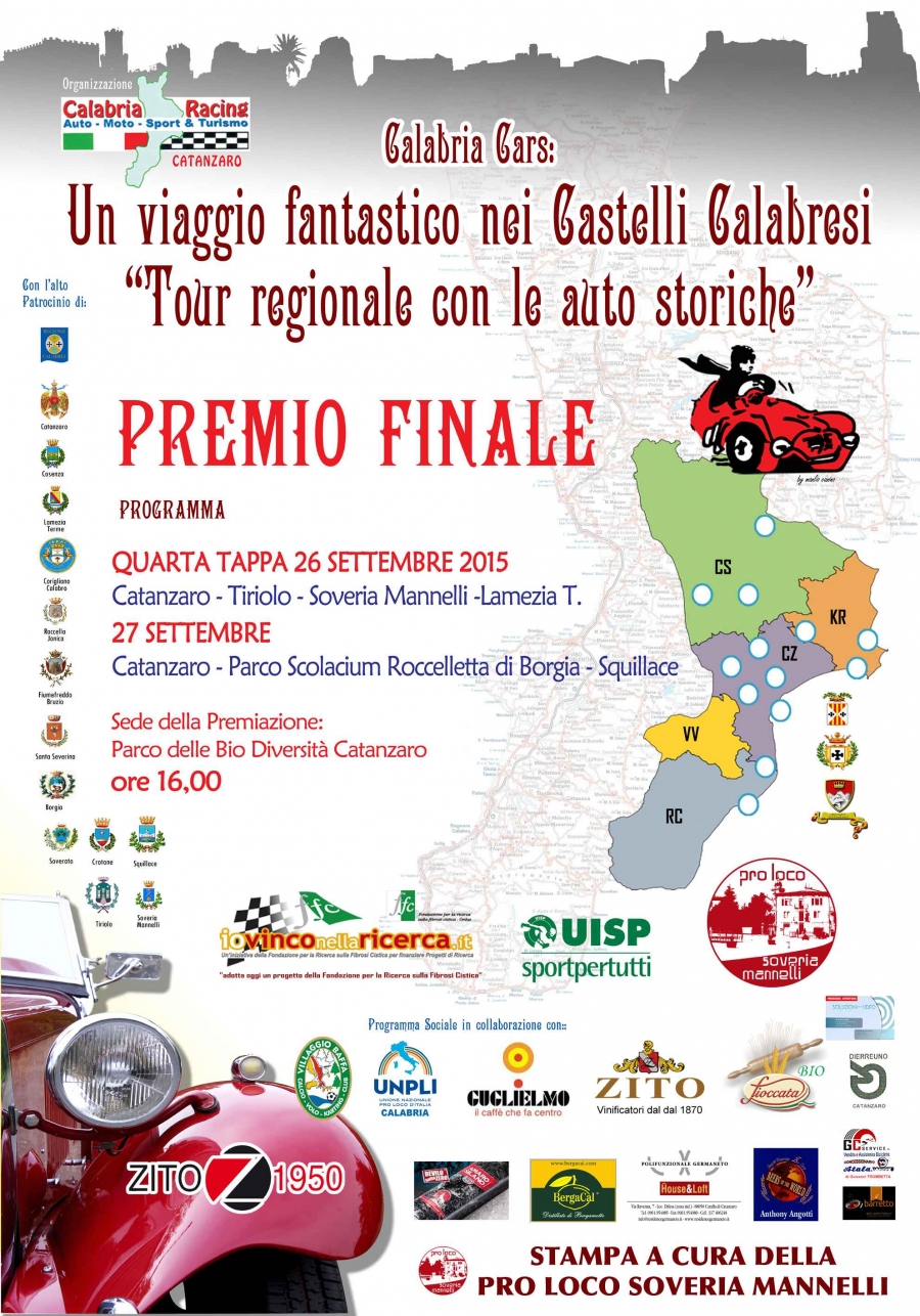 CALABRIA CARS: IL TOUR REGIONALE ARRIVA A SOVERIA MANNELLI