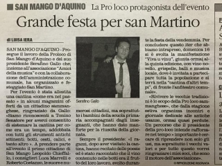 Grande festa per san Martino