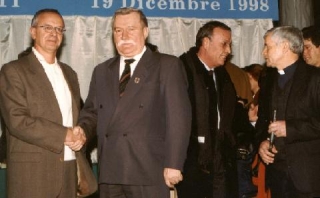 Armando orlando con Lech Walensa - Conflenti (CZ) 19 dicembre 1998