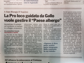 Articolo gazzetta del sud